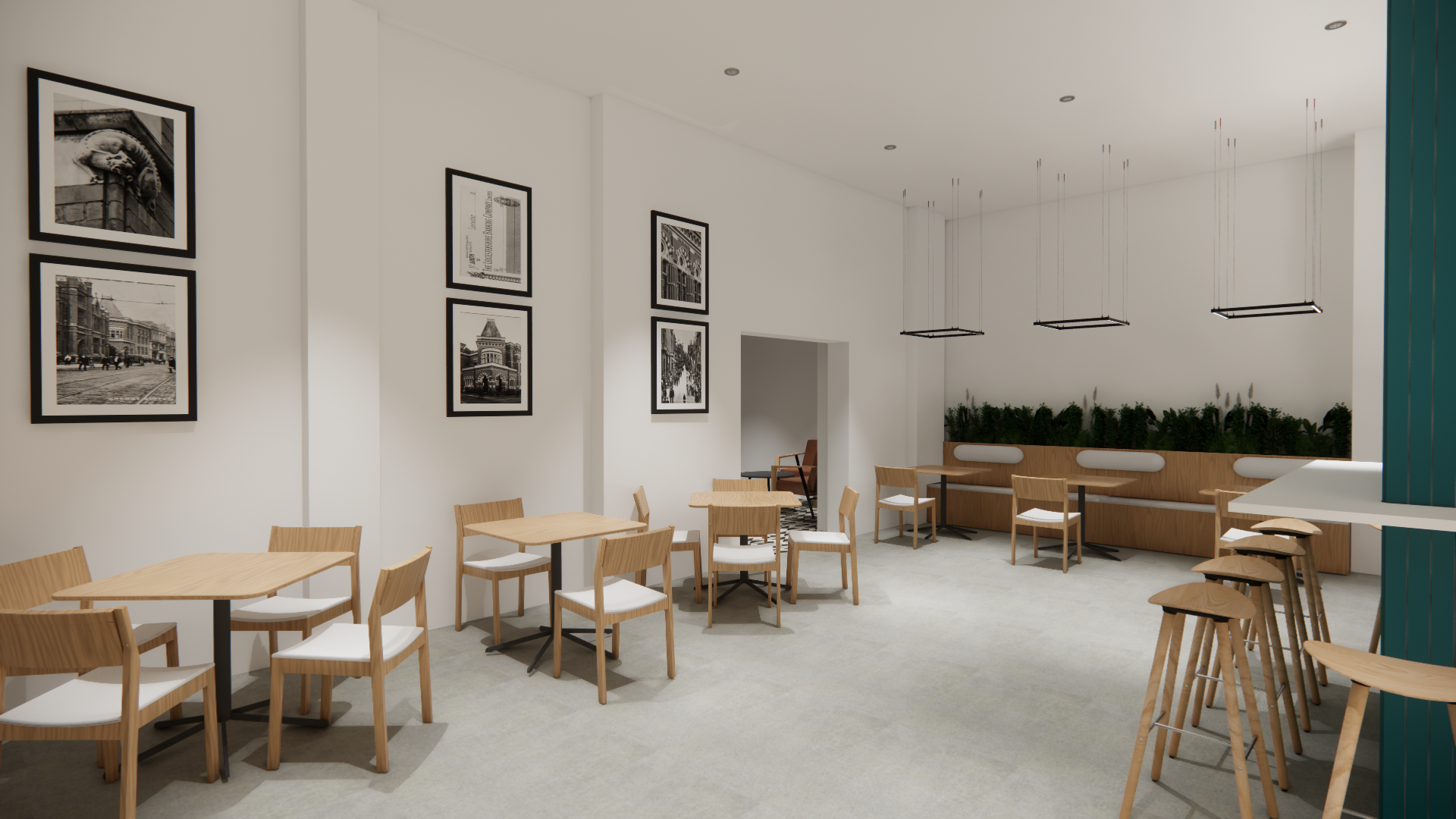 Cafe - Seating Area - view 1