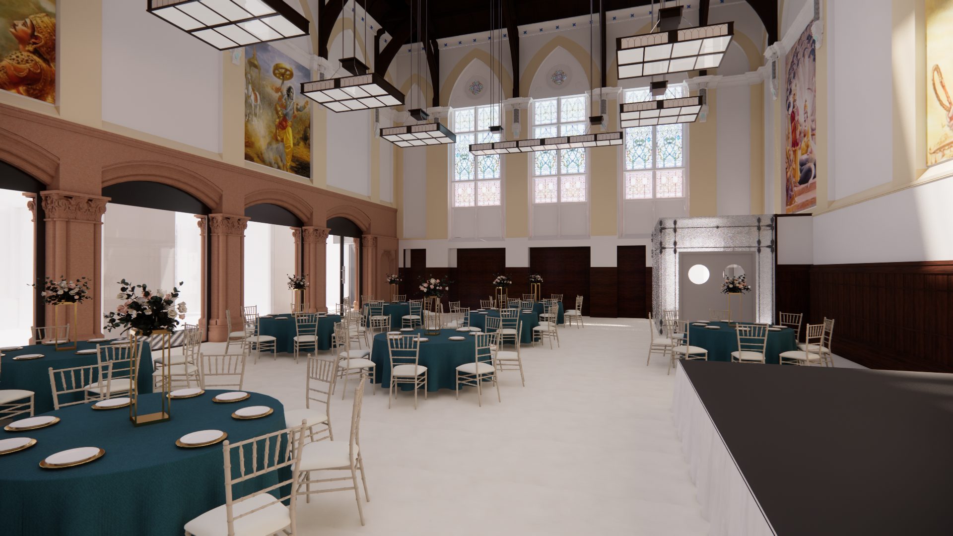 View 3 - internal view of main hall